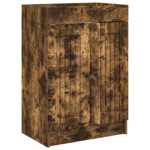 vidaXL Kúpeľňová skrinka pod umývadlo Dymový dub 78,5 x 37,5 x 81 cm – Obrázok 2