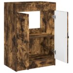 vidaXL Kúpeľňová skrinka pod umývadlo Dymový dub 78,5 x 37,5 x 81 cm – Obrázok 4