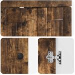 vidaXL Kúpeľňová skrinka pod umývadlo Dymový dub 78,5 x 37,5 x 81 cm – Obrázok 8