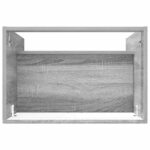 vidaXL Kúpeľňová skrinka pod umývadlo Sivý Sonoma 78,5 x 37,5 x 81 cm – Obrázok 7