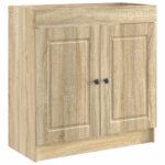 vidaXL Kúpeľňová skrinka pod umývadlo Dub sonoma 56 x 37,5 x 81 cm – Obrázok 2