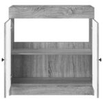 vidaXL Kúpeľňová skrinka pod umývadlo Sivý Sonoma 56 x 37,5 x 81 cm – Obrázok 4