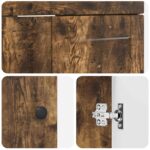 vidaXL Kúpeľňová skrinka pod umývadlo Dymový dub 78,5 x 37,5 x 81 cm – Obrázok 8