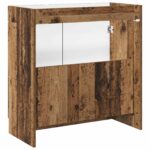 vidaXL Kúpeľňová skrinka pod umývadlo Staré drevo 78,5 x 37,5 x 81 cm – Obrázok 6