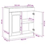vidaXL Kúpeľňová skrinka pod umývadlo Staré drevo 78,5 x 37,5 x 81 cm – Obrázok 9