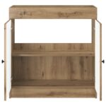 vidaXL Kúpeľňová skrinka pod umývadlo Dub artisan 78,5 x 37,5 x 81 cm – Obrázok 4