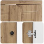 vidaXL Kúpeľňová skrinka pod umývadlo Dub artisan 78,5 x 37,5 x 81 cm – Obrázok 8