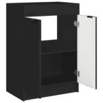 vidaXL Kúpeľňová skrinka pod umývadlo Čierna 56 x 37,5 x 81 cm – Obrázok 4