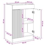 vidaXL Kúpeľňová skrinka pod umývadlo Staré drevo 56 x 37,5 x 81 cm – Obrázok 10