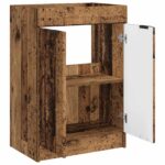 vidaXL Kúpeľňová skrinka pod umývadlo Staré drevo 56 x 37,5 x 81 cm – Obrázok 4