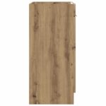 vidaXL Kúpeľňová skrinka pod umývadlo Dub artisan 56 x 37,5 x 81 cm – Obrázok 5