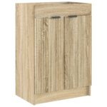 vidaXL Kúpeľňová skrinka pod umývadlo Dub sonoma 78,5 x 37,5 x 81 cm – Obrázok 2