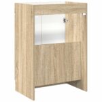 vidaXL Kúpeľňová skrinka pod umývadlo Dub sonoma 78,5 x 37,5 x 81 cm – Obrázok 6