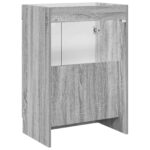 vidaXL Kúpeľňová skrinka pod umývadlo Sivý Sonoma 78,5 x 37,5 x 81 cm – Obrázok 6