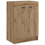 vidaXL Kúpeľňová skrinka pod umývadlo Dub artisan 78,5 x 37,5 x 81 cm – Obrázok 2