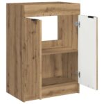 vidaXL Kúpeľňová skrinka pod umývadlo Dub artisan 78,5 x 37,5 x 81 cm – Obrázok 4