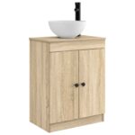 vidaXL Kúpeľňová skrinka s umývadlom Dub sonoma 54 x 35 x 83 cm – Obrázok 2