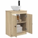 vidaXL Kúpeľňová skrinka s umývadlom Dub sonoma 54 x 35 x 83 cm – Obrázok 3