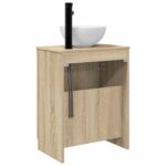 vidaXL Kúpeľňová skrinka s umývadlom Dub sonoma 54 x 35 x 83 cm – Obrázok 6