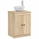 vidaXL Kúpeľňová skriňa Dub sonoma 54 x 41 x 70 cm Kompozitné drevo – Obrázok 3