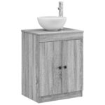 vidaXL Kúpeľňová skriňa Sivý Sonoma 54 x 41 x 70 cm Kompozitné drevo – Obrázok 3