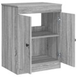 vidaXL Kúpeľňová skriňa Sivý Sonoma 54 x 41 x 70 cm Kompozitné drevo – Obrázok 4