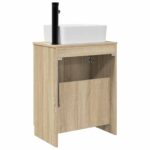 vidaXL Kúpeľňová skrinka s umývadlom Dub sonoma 54 x 35 x 83 cm – Obrázok 6