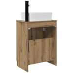 vidaXL Kúpeľňová skrinka s umývadlom Dub artisan 54 x 35 x 83 cm – Obrázok 6