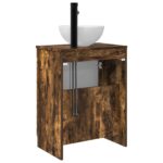vidaXL Kúpeľňová skrinka s umývadlom Dymový dub 54 x 35 x 83 cm – Obrázok 6