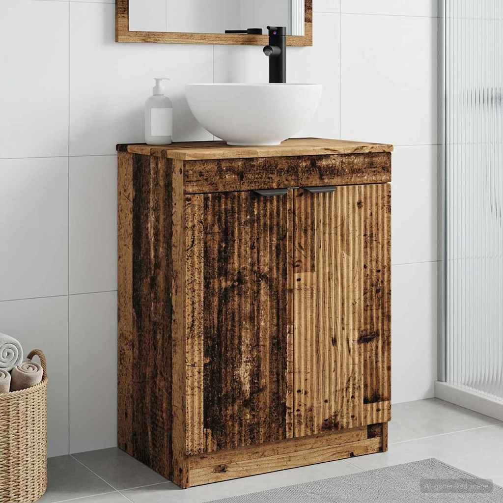 890146_1.jpg vidaXL Kúpeľňová skrinka s umývadlom Staré drevo 54 x 35 x 83 cm – Obrázok 1