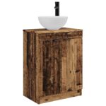 vidaXL Kúpeľňová skrinka s umývadlom Staré drevo 54 x 35 x 83 cm – Obrázok 2