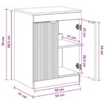 vidaXL Kúpeľňová skriňa Biela 54 x 41 x 70 cm Kompozitné drevo – Obrázok 10