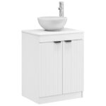 vidaXL Kúpeľňová skriňa Biela 54 x 41 x 70 cm Kompozitné drevo – Obrázok 3