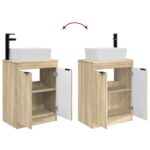 vidaXL Kúpeľňová skrinka s umývadlom Dub sonoma 54 x 35 x 83 cm – Obrázok 11