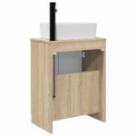 vidaXL Kúpeľňová skrinka s umývadlom Dub sonoma 54 x 35 x 83 cm – Obrázok 6