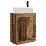 vidaXL Kúpeľňová skrinka s umývadlom Staré drevo 54 x 35 x 83 cm – Obrázok 2
