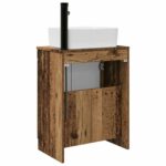 vidaXL Kúpeľňová skrinka s umývadlom Staré drevo 54 x 35 x 83 cm – Obrázok 6