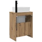 vidaXL Kúpeľňová skrinka s umývadlom Dub artisan 54 x 35 x 83 cm – Obrázok 6