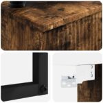 vidaXL Nástenné umývadlo Dymový dub 40 x 35 x 39 cm Kompozitné drevo – Obrázok 6