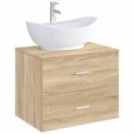 vidaXL Umývadlo do kúpeľne Chróm 59 x 35 x 21 cm Kov – Obrázok 2