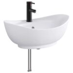 vidaXL Umývadlo do kúpeľne Matná čierna 59 x 35 x 21 cm Kov – Obrázok 2