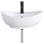 vidaXL Umývadlo do kúpeľne Matná čierna 59 x 35 x 21 cm Kov – Obrázok 4