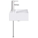 vidaXL Umývadlo do kúpeľne Chróm 39 x 30,5 x 12,5 cm Kov – Obrázok 5