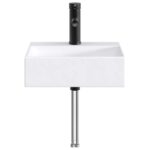 vidaXL Umývadlo do kúpeľne Matná čierna 39 x 30,5 x 12,5 cm Kov – Obrázok 4
