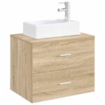 vidaXL Umývadlo do kúpeľne Chróm 45,5 x 25,5 x 13 cm Kov – Obrázok 3