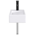 vidaXL Umývadlo do kúpeľne Matná čierna 45,5 x 25,5 x 13 cm Kov – Obrázok 5