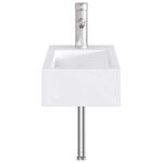 vidaXL Umývadlo do kúpeľne Chróm 45,5 x 25,5 x 13 cm Kov – Obrázok 5