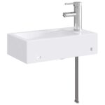 vidaXL Umývadlo do kúpeľne Chróm 45,5 x 25,5 x 13 cm Kov – Obrázok 6