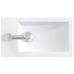 vidaXL Umývadlo do kúpeľne Chróm 45,5 x 25,5 x 13 cm Kov – Obrázok 7