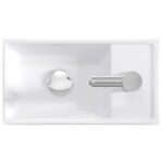 vidaXL Umývadlo do kúpeľne Chróm 40,5 x 22,5 x 11,5 cm Kov – Obrázok 7